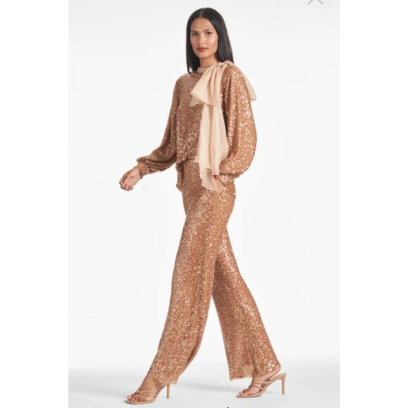 Sachin + Babi Pants - Sachin + Babi Sequin Bri Pant Honey Size 4